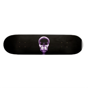 SKATE CRÂNIO DE ESQUELETO DA VISÃO DO RAIO X - ROXO