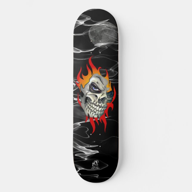 Skate Crânio de Flaming (Frente)