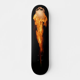 Skate Crânio flamejante