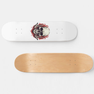 Skate Crânio Gótico Vintage