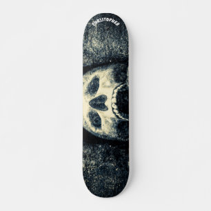 Skate Crânio Rindo Personalizável