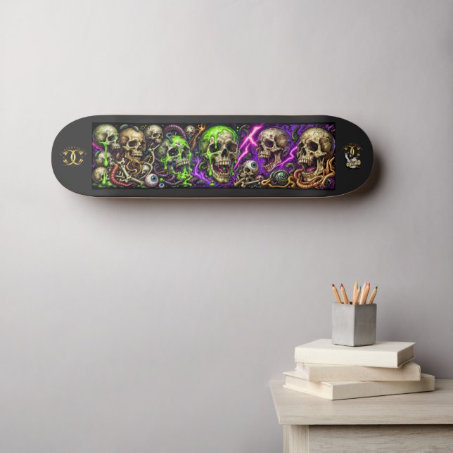 Skate Crânios (Arte de parede (Horz))