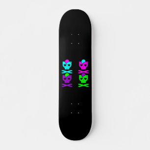 SKATE CRÂNIOS DEATHROCK KAWAII MULTICOR