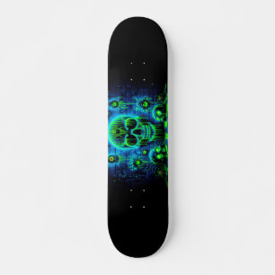 Skate Crânios fluorescentes de Grafite de horror