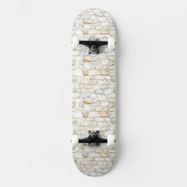 Skate Cream White Grey Faux Stones  