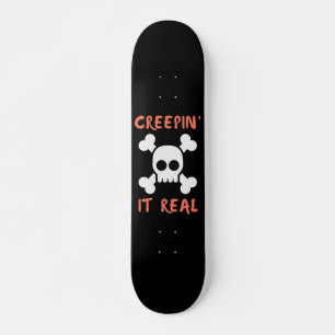 Skate Creepto do crânio real
