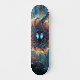 Skate Criatura Extraterrena: Design Surreal de Skateboar