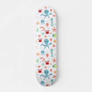 Skate Criaturas Marinhas Subaquáticas Caprichosas