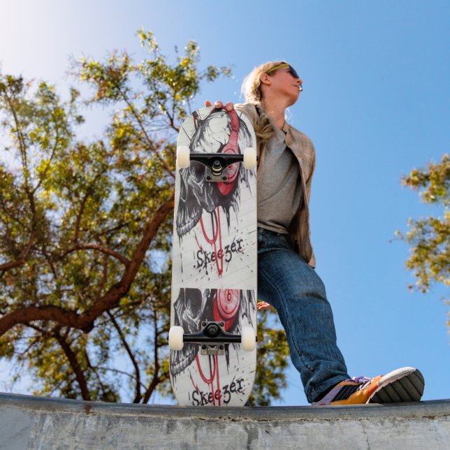 Skate Crie o seu próprio Design do Estilo do Crânio da M (Ao ar livre 1)