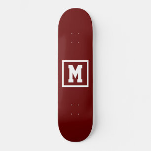 Skate Crie o seu próprio monograma, Modelo, vermelho e b
