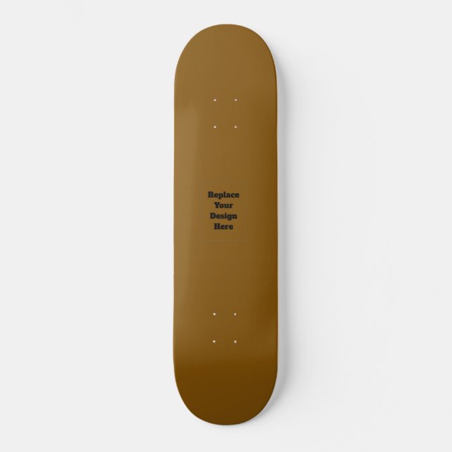 Skate Crie seu próprio marrom (Frente)