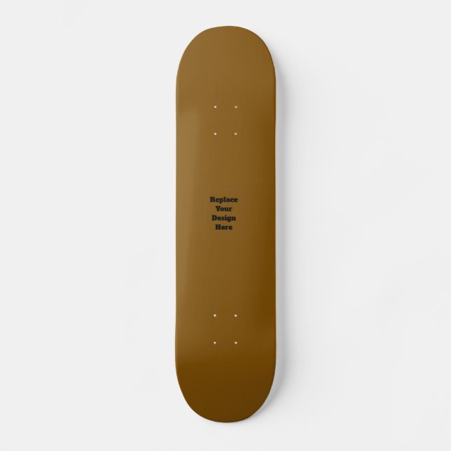 Skate Crie seu próprio marrom (Frente)