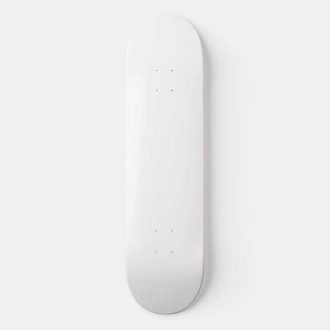 Skate Crie seu próprio Sólido Branco Personalizado (Frente)