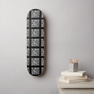 Skate Crie um padrão de código QR em mosaico Cor editá