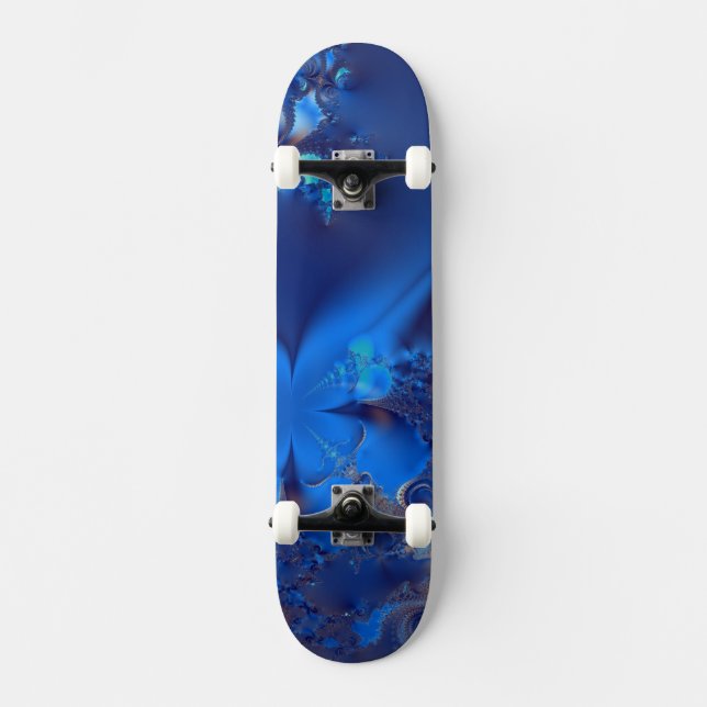 Skate Cristais Azuis Fractal (Frente)