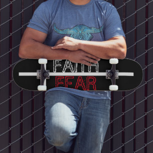 Skate Cruz Cristã Fé Sobre Medo 