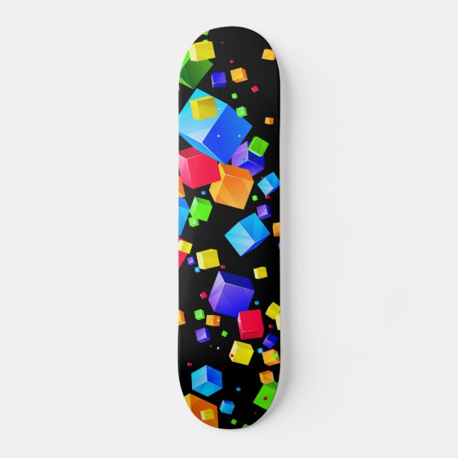 Skate Cubos Coloridos 2 (Frente)
