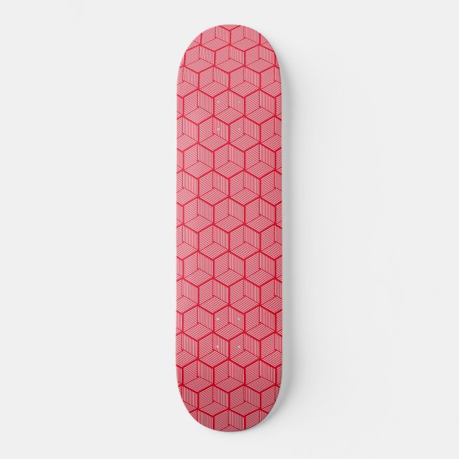 Skate Cubos com risca vermelha (Frente)