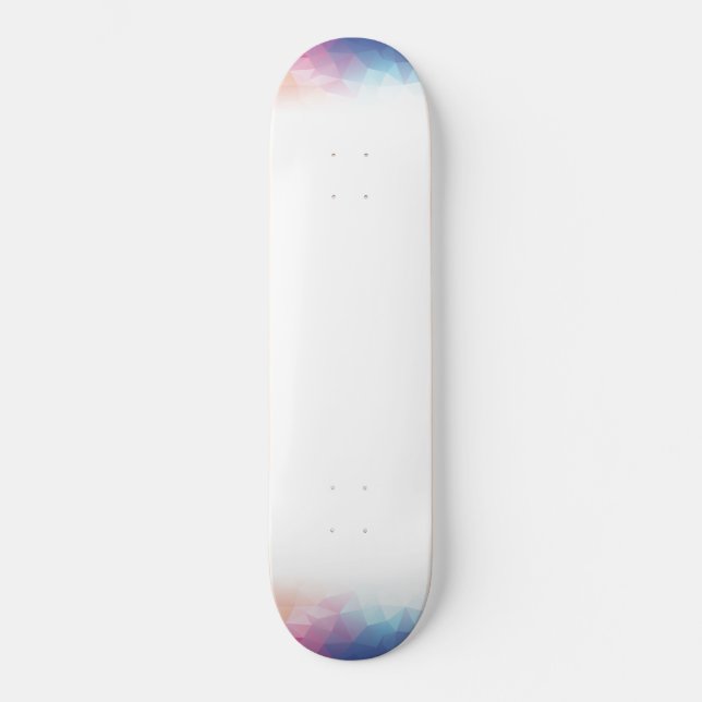 Skate Cubos de abstrato coloridos (Frente)