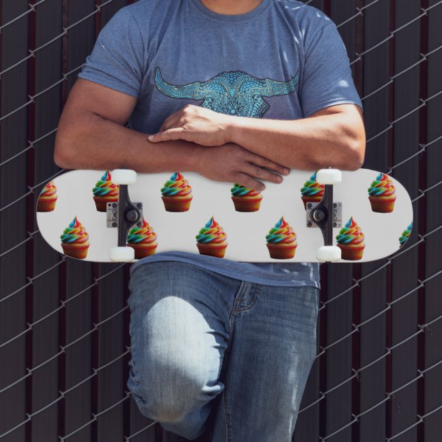 Skate Cupa de bolo de arco-íris deslumbrante do Slippery (Ao ar livre 3)
