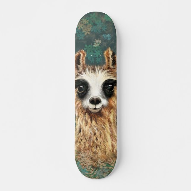 Skate Curioso Bebê Llama - Fofo (Frente)
