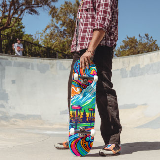 Skate Curso Psicodélico de Golfe em Disco