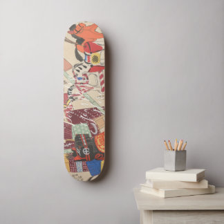 Skate CUSTOM Vintage Japanese Horse Folk Toys Print