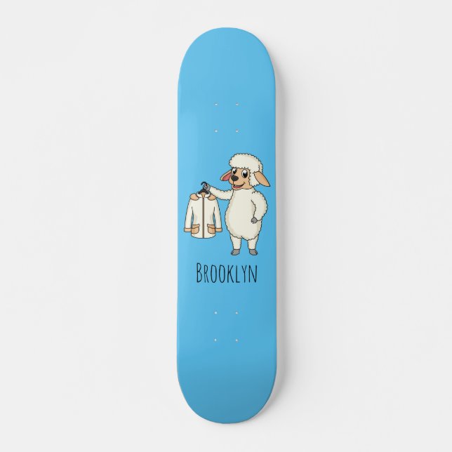 Skate Cute sheep with jacket cartoon (Frente)