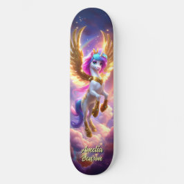 Skate Cute Unicorn Fantasy Land Cool Children Art