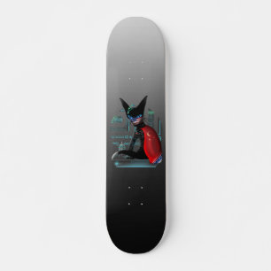Skate Cyberpunk Ninja do gato Siamese