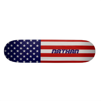 Skate da bandeira americana