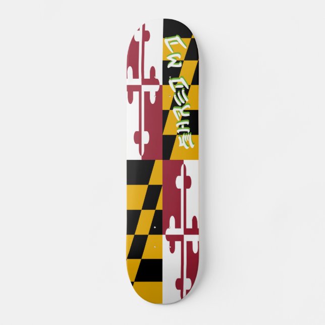 Skate da bandeira de Maryland do fragmento (Frente)