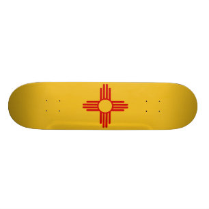 Skate da bandeira de New mexico