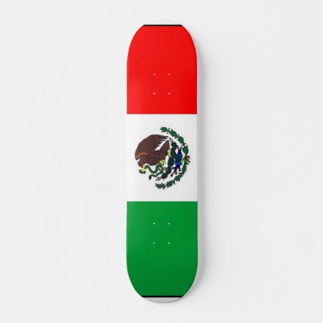 Skate da bandeira mexicana (Frente)