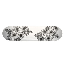 Skate da flor de Dotwork