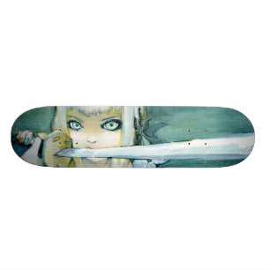 Skate da menina de Ninja do cardo de leite