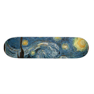 Skate da noite estrelado de Van Gogh pro