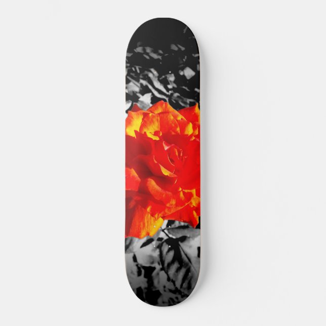 Skate da rosa vermelha (Frente)