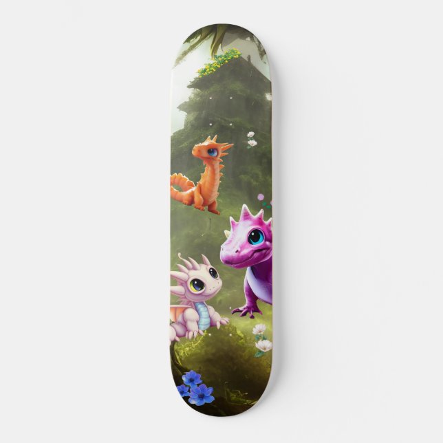 skate da selva de Dinossauro (Frente)