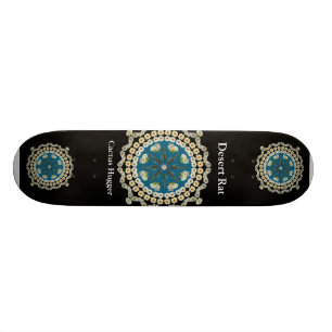 Skate da taxa do deserto com mandala do Saguaro