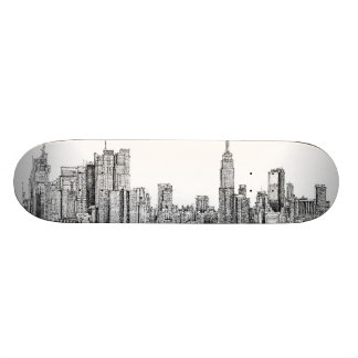 Skate da tinta da skyline de New York