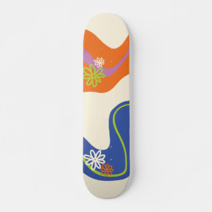 Skate Daisy Groove Blue, Orange, Purple, Green & Cream
