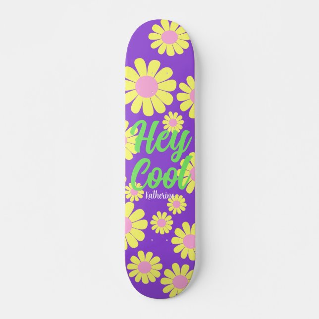 Skate Daisy Lilac Green (Frente)