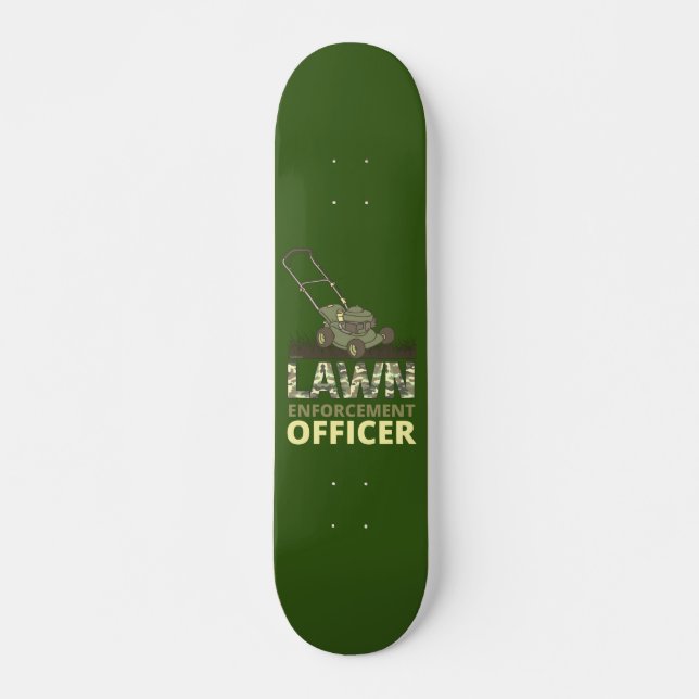 Skate Dama engraçada de jardinagem do oficial de execuçã (Frente)
