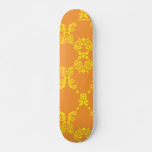 Skate Damasco laranja-amarelo