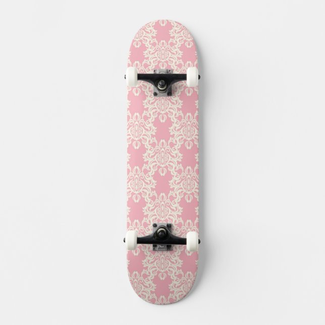 Skate Damasco retro floral (Frente)