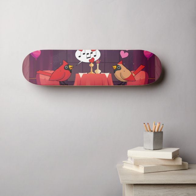 Skate Data do Janto de Aves Cardinais do norte (Arte de parede (Horz))