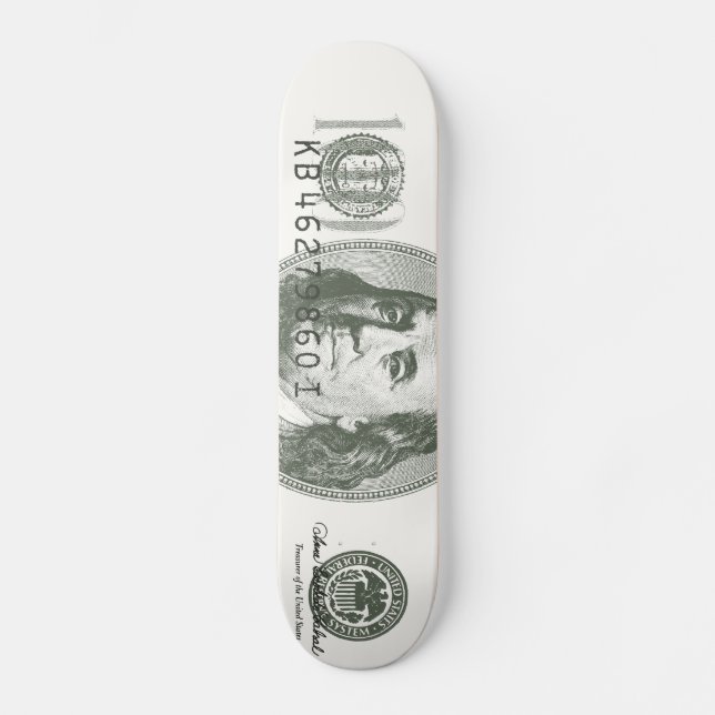 Skate de 100 notas de dólar (Frente)