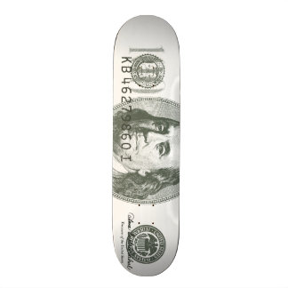 Skate de 100 notas de dólar
