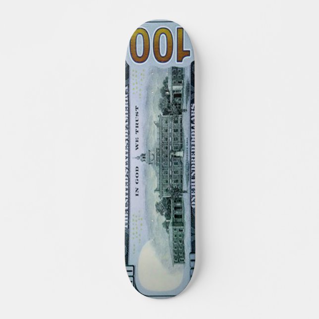 Skate de 100 notas de dólar pro (Frente)